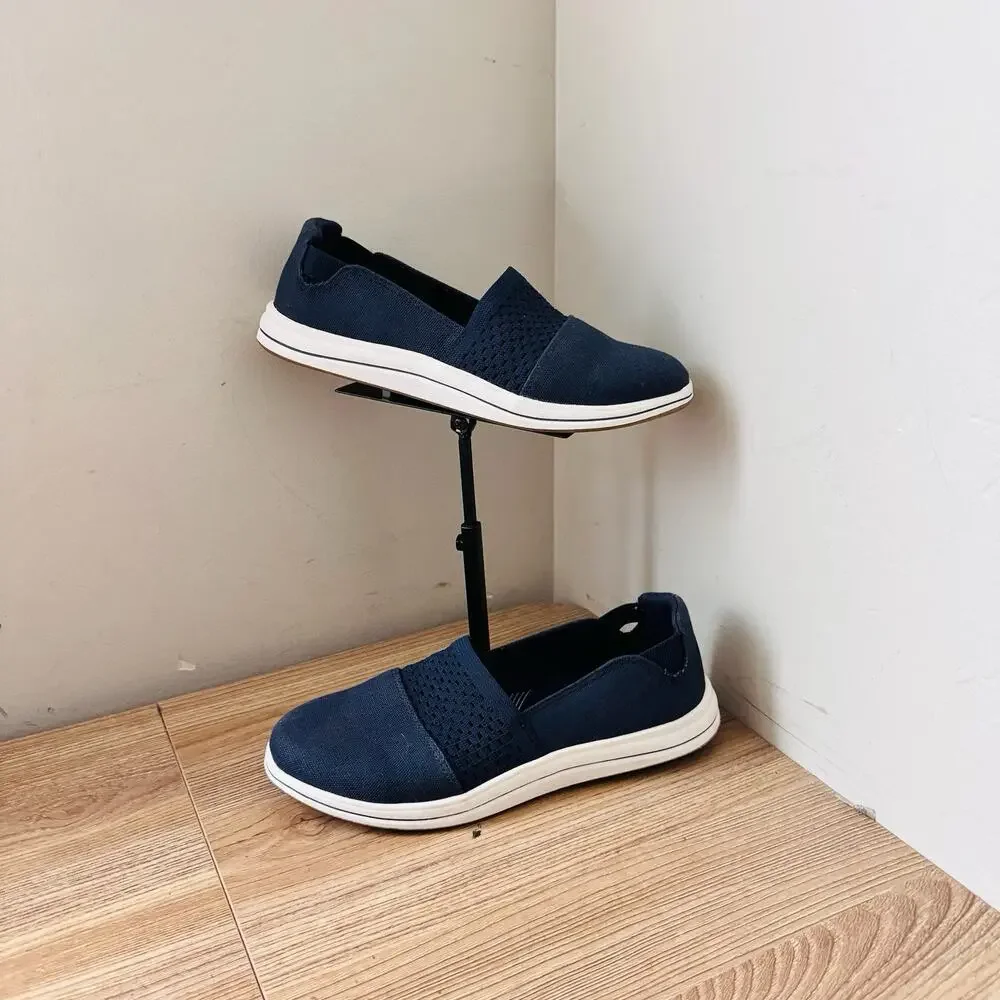 Clarks Women's Breeze Vibe CloudSteppers Slip On Loafer Navy Size 6